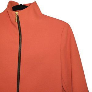 Zara Dark Orange Lightweight Mid-Length Coat - Size S